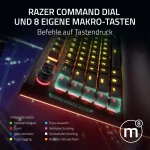 RAZER BlackWidow V4 Pro, Schwarz, Klickender Mechanischer Switch (Green), SCHNELLFEUER-Trigger-Modus, Razer Snap-Tap (Anpassbare Eingabe-Priorität) - Slika 6