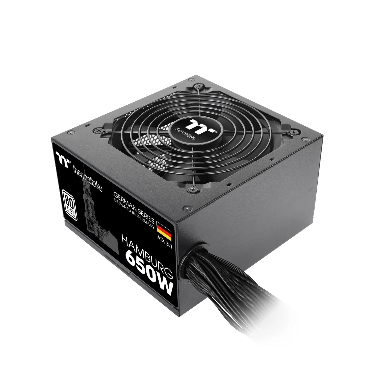 PI_438989163 Thermaltake Hamburg 650W ATX3.1 Netzteil 80+ (120mm Lüfter) - Slika 1