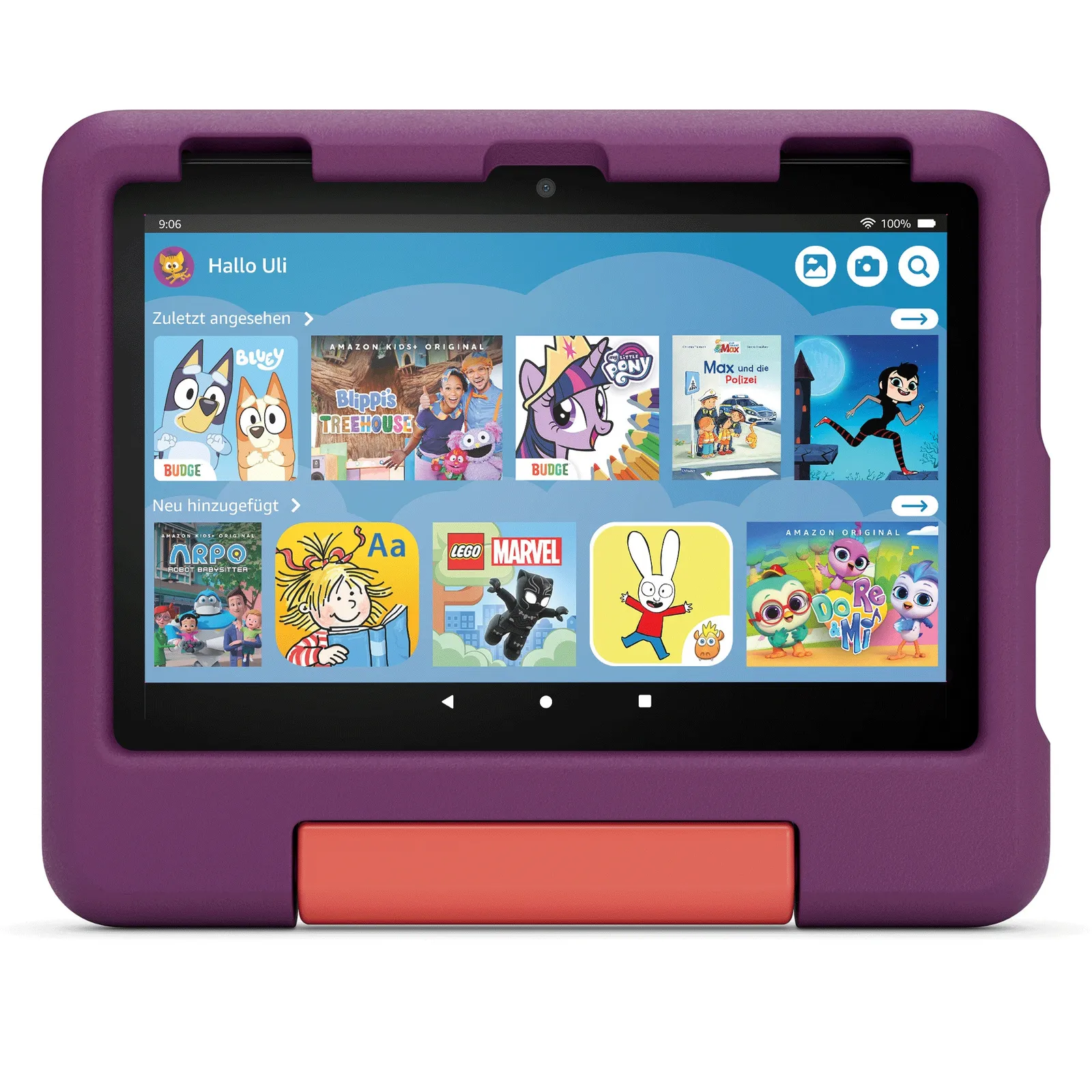 PI_452176175 Amazon Fire HD 8 Kids Tablet (2024) WiFi 32GB 3 bis 7 Jahre violett B0CVDWHGG5 - Slika 1