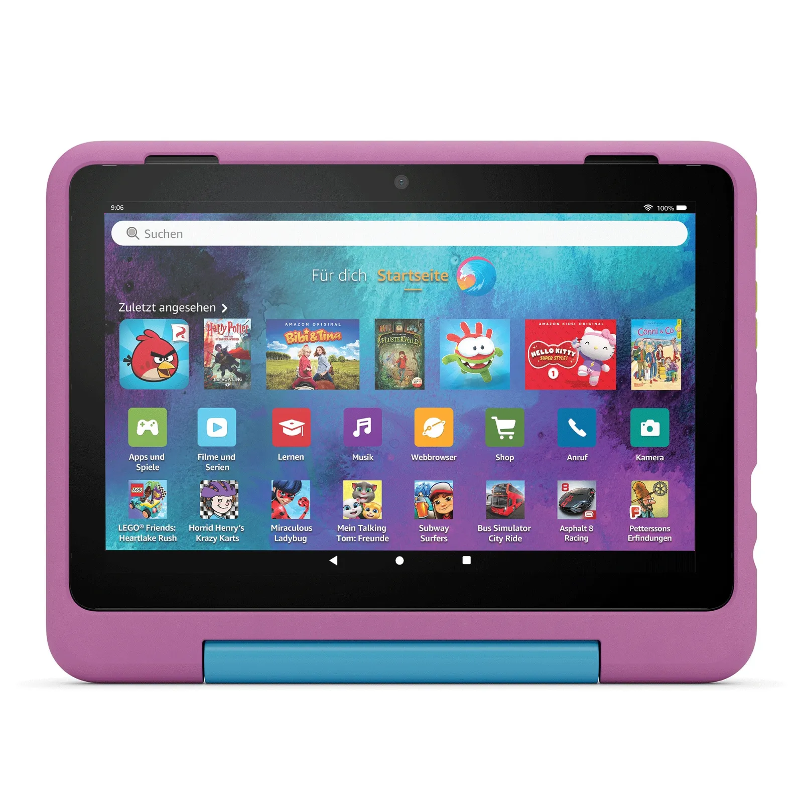 PI_452362139 Amazon Fire HD 8 Kids Pro Tablet (2024) WiFi 32GB 6 bis 12 Jahre Jungle Cat B0CVDLJDWW - Slika 1