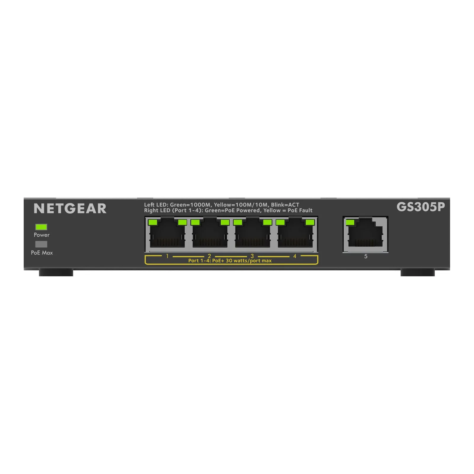 PI_460292304 Netgear GS305Pv3 5-port Gigabit Ethernet PoE+ Unmanaged Switch - Slika 1