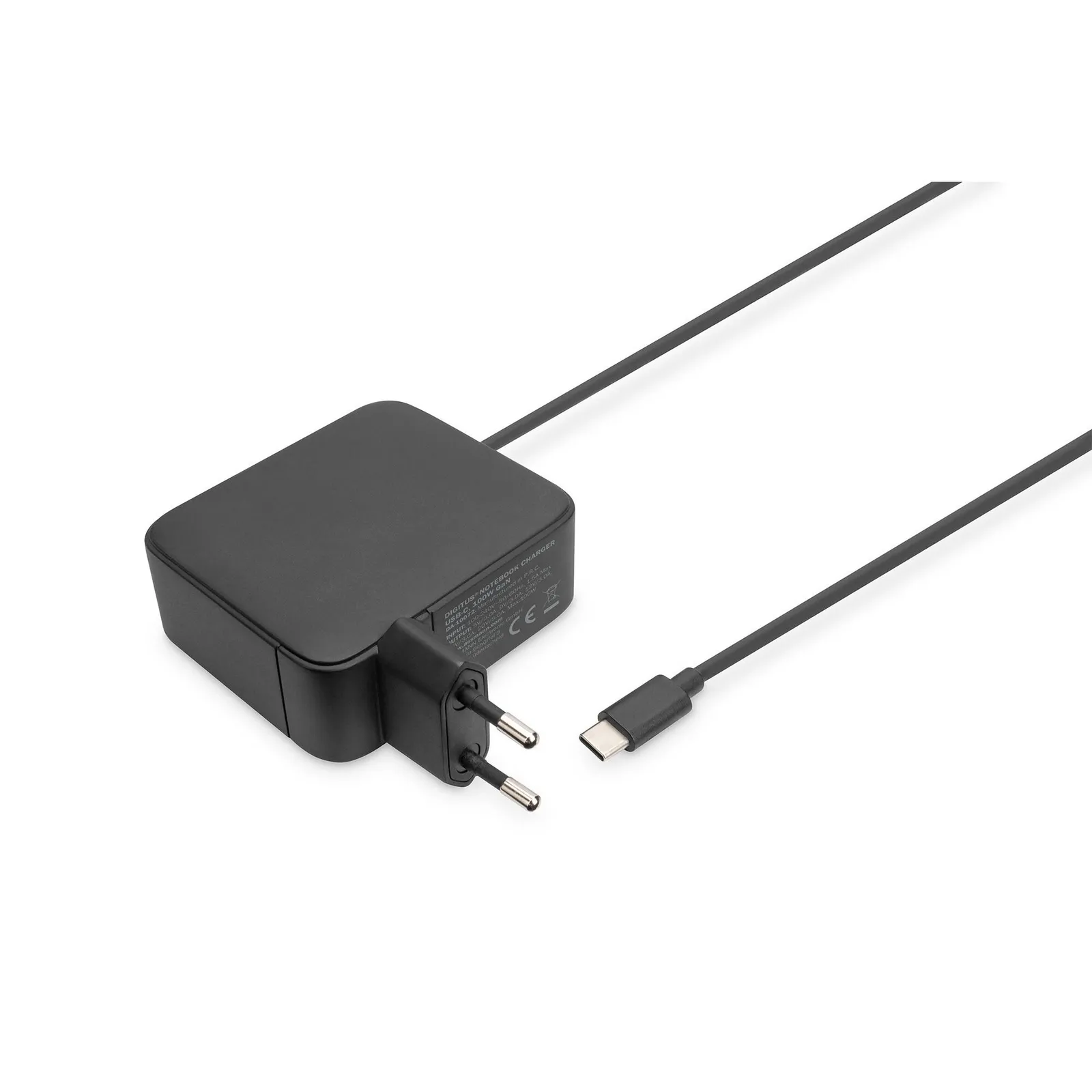 PI_466450980 DIGITUS Notebook Ladegerät USB-C, 65W DA-10071 schwarz - Slika 1