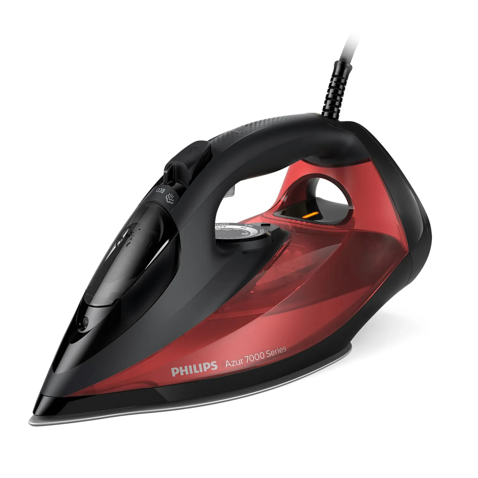 PI_492652338 Philips DST7022/40 Dampfbügeleisen antihaftbeschichtet 2.800 W schwarz/rot - Slika 1