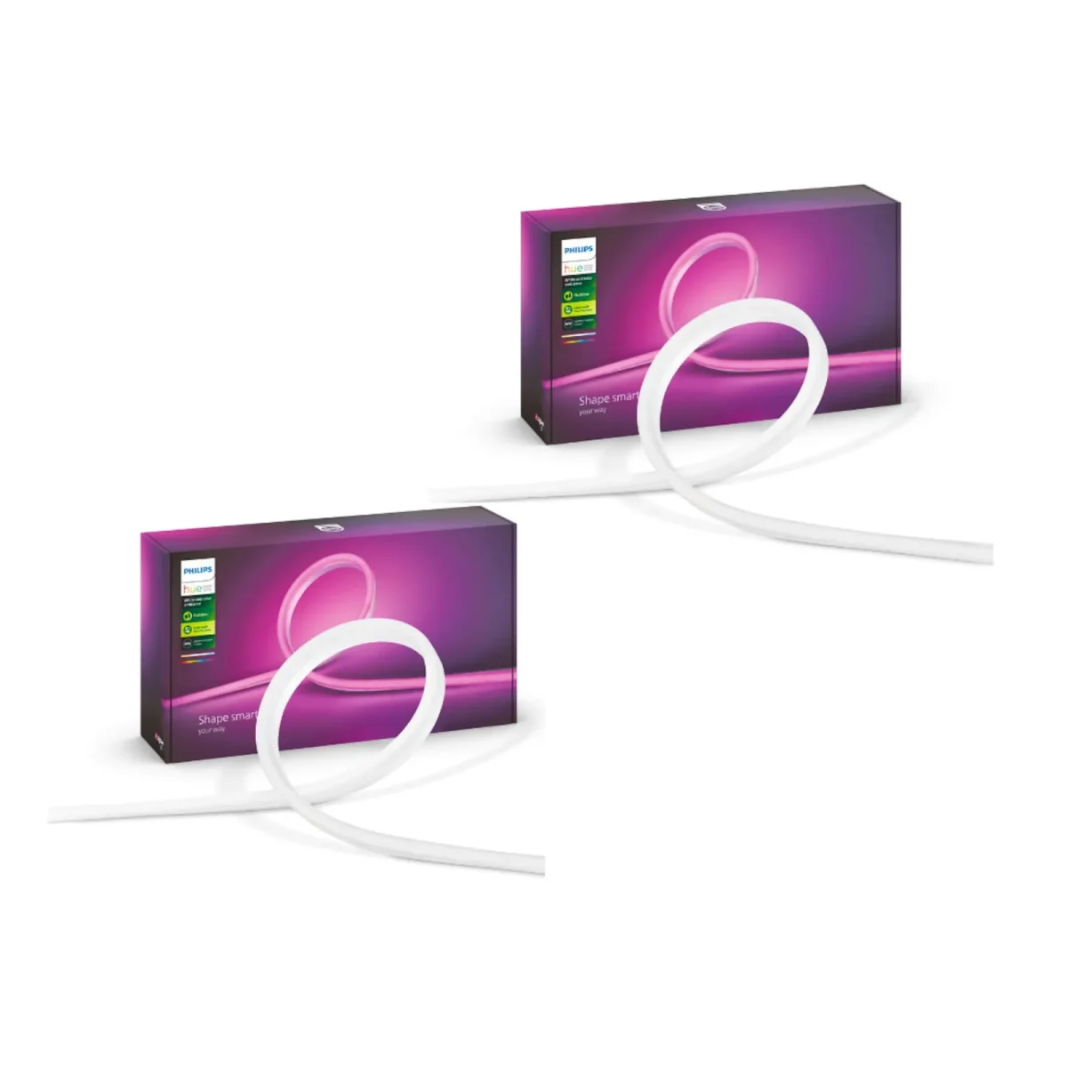 Philips Hue Lightstrip Outdoor 5m  White & Col. Amb. 1600lm Bluetooth Doppelpack - Slika 1