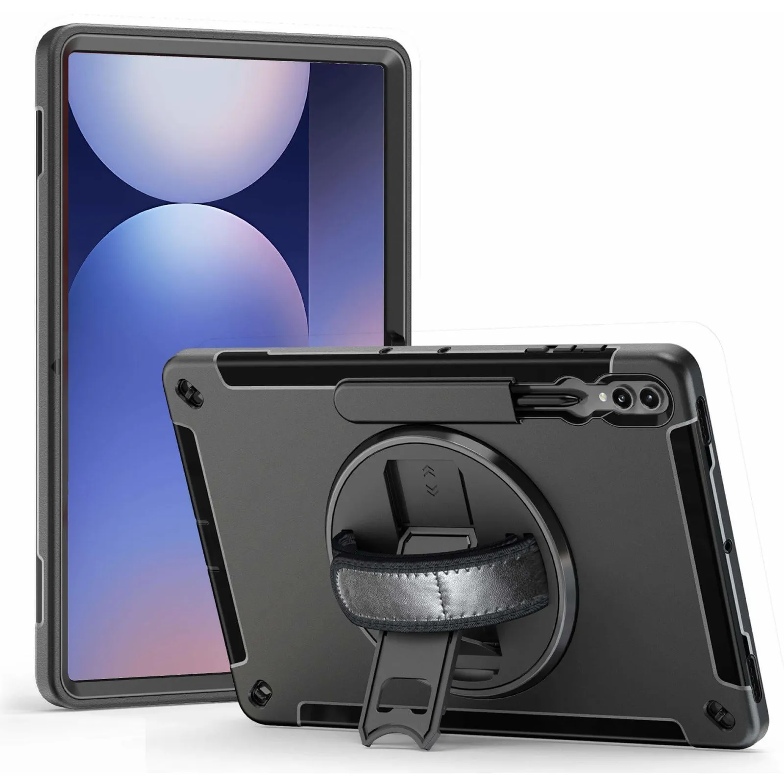 PI_512367734 JT Berlin Rugged Kickstand & Handstrap Case Samsung Galaxy Tab S10 Ultra/S9 Ultra schwarz - Slika 1