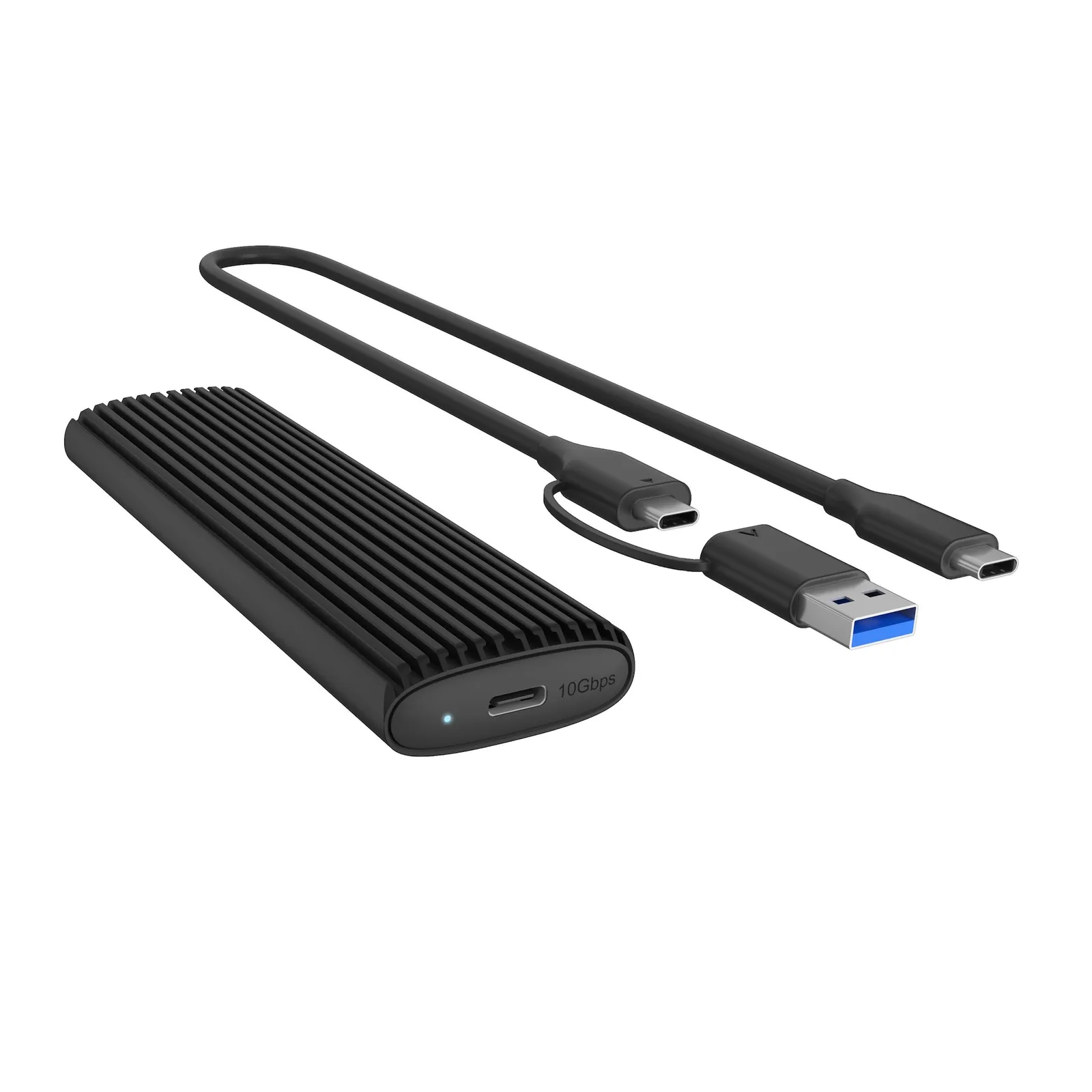 PI_514411219 RaidSonic Icy Box IB-1808MCT-CU31 NVMe SSD USB 3.2 Type-C Gehäuse schwarz - Slika 1