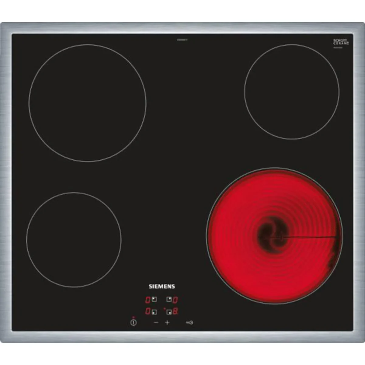 Siemens ET645HE17 iQ100 Glaskeramik-Kochfeld, 60 cm, mit Rahmen aufliegend - Slika 1