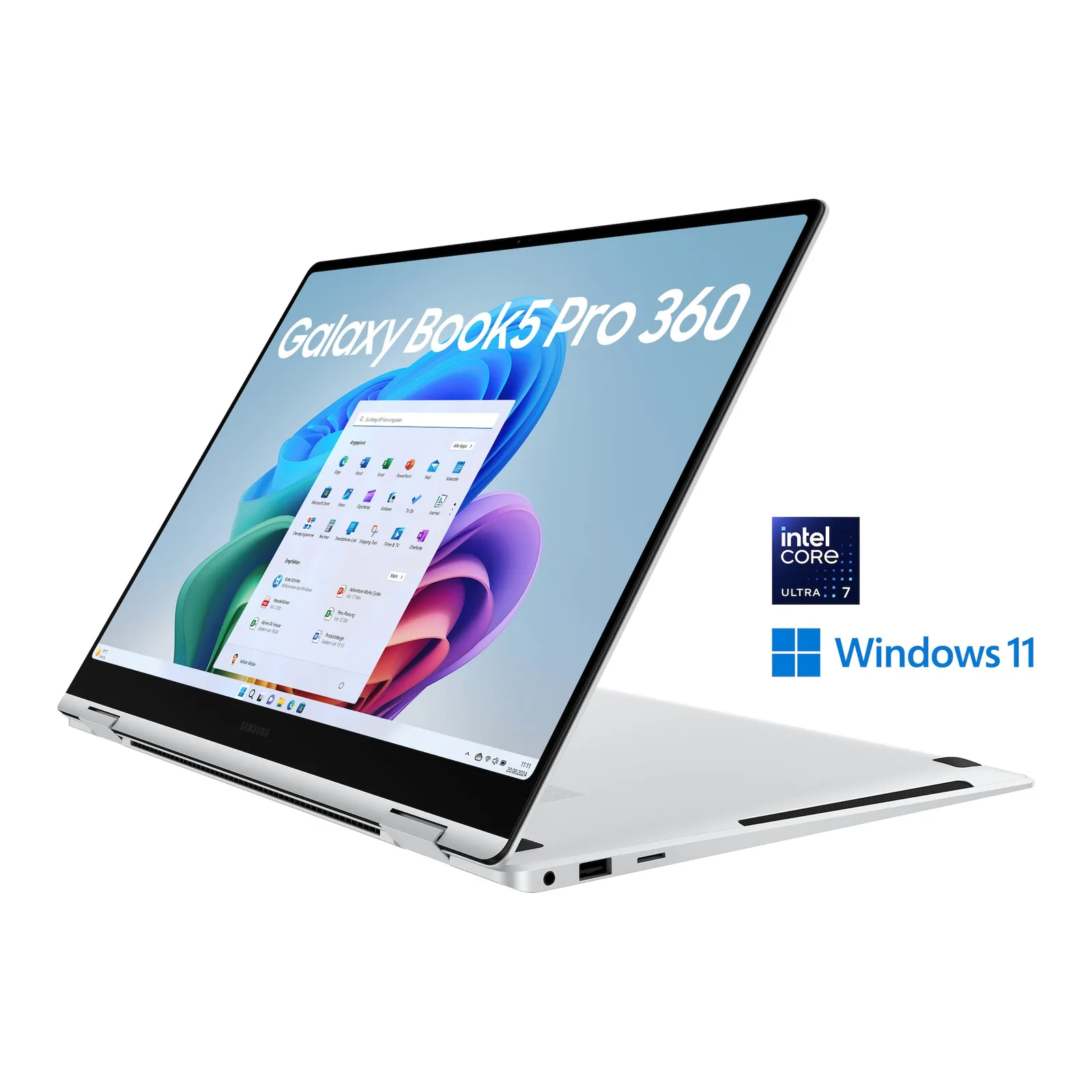 PI_521877019 SAMSUNG Galaxy Book5 Pro 360 16" Platin AMOLED Ultra 7 258V 32GB/1TB SSD Win11 Copilot+PC - Slika 1