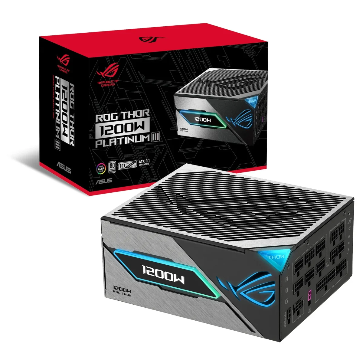 PI_522365930 ASUS ROG Thor Platinum 1200P III 1000W Platinum Gaming Netzteil Modular PCIe5.0 - Slika 1