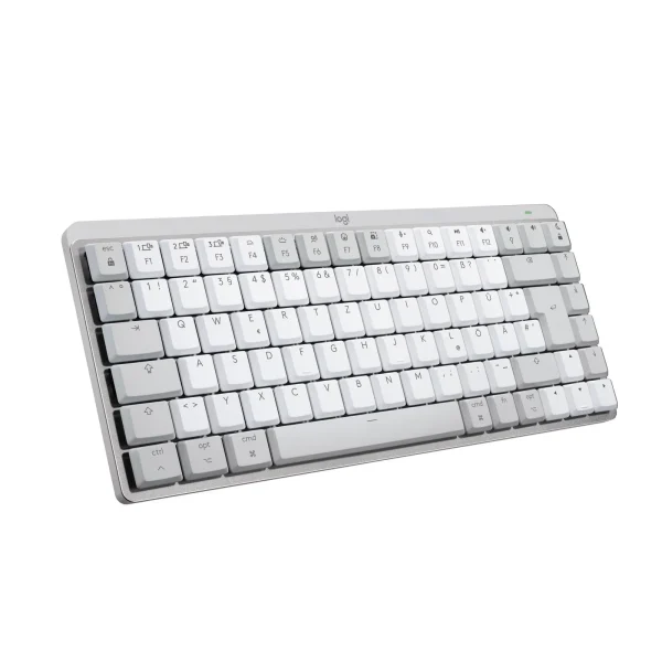 MX Mechanical Mini for Mac Pale Grey, Taktile-Switches (Leise), DE-Layout (Qwertz), Bluetooth, USB-C, Unterstützt von Logi Options+