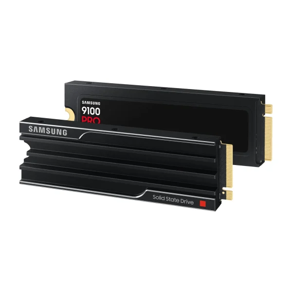 Samsung 9100 PRO NVMe SSD 1 TB M.2 PCIe 5.0 VD-NAND TLC mit Kühlkörper