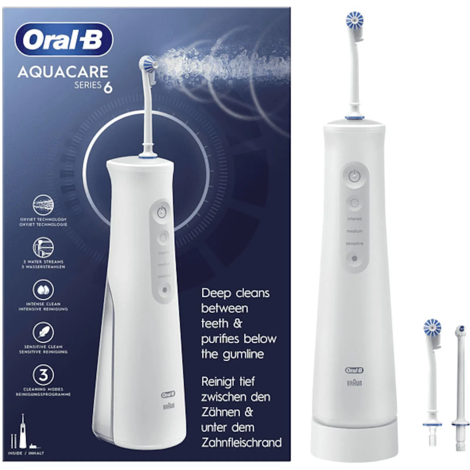 PI_541429195 Oral-B AquaCare 6 JAS22 Munddusche Weiß - Slika 1