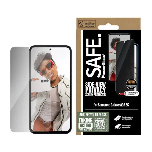 SAFE. by PanzerGlass Privacy Displayschutz Ultra-Wide-Fit Galaxy A36 5G