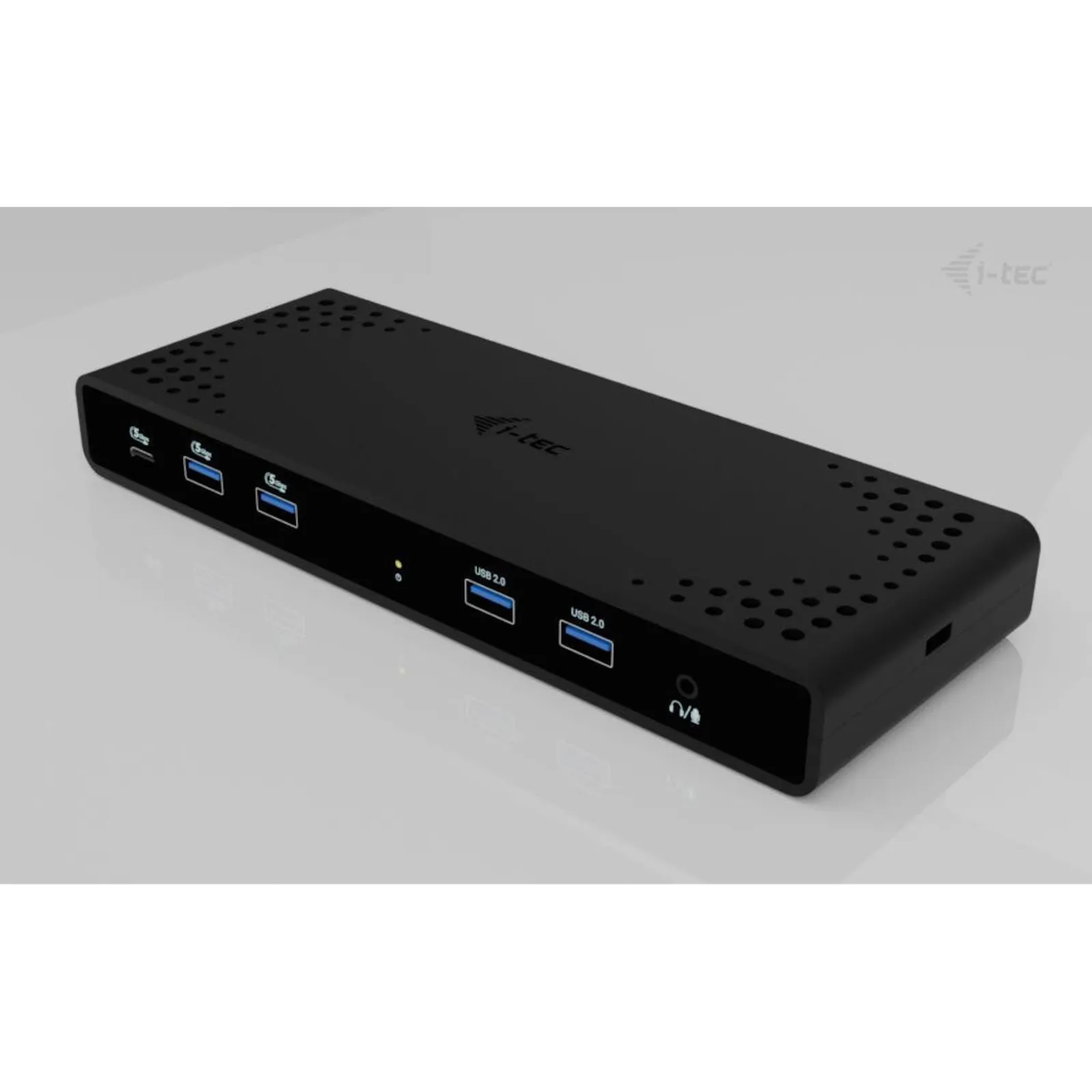 PI_551384417 i-tec Universal Dual 4K Display Dock - 2x HDMI, 2x DP, 4x USB-A, 1x USB-C, 1x LAN, 85W PD (Netzteil nicht im Lieferumfang) - Slika 1