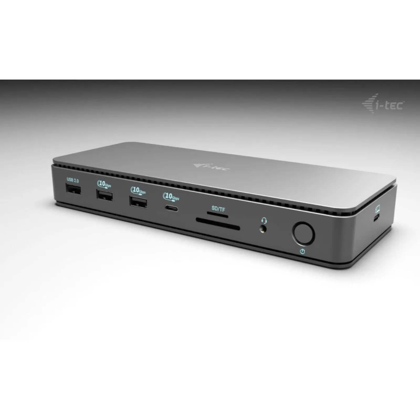 PI_551443097 i-tec Thunderbolt 4 Dock Gen3 - 8K/4K, 2x DP, 1x 2.5 GBit LAN, 4x USB-A (5 Gbps), 1x USB-A 2.0, 1x USB-C, SD/FC, 92W PD, 140W USB-C Netzteil - Slika 1