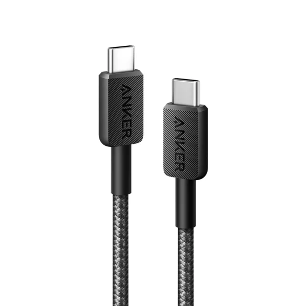Anker 322 USB-C auf USB-C Kabel 60W 90cm geflochten schwarz