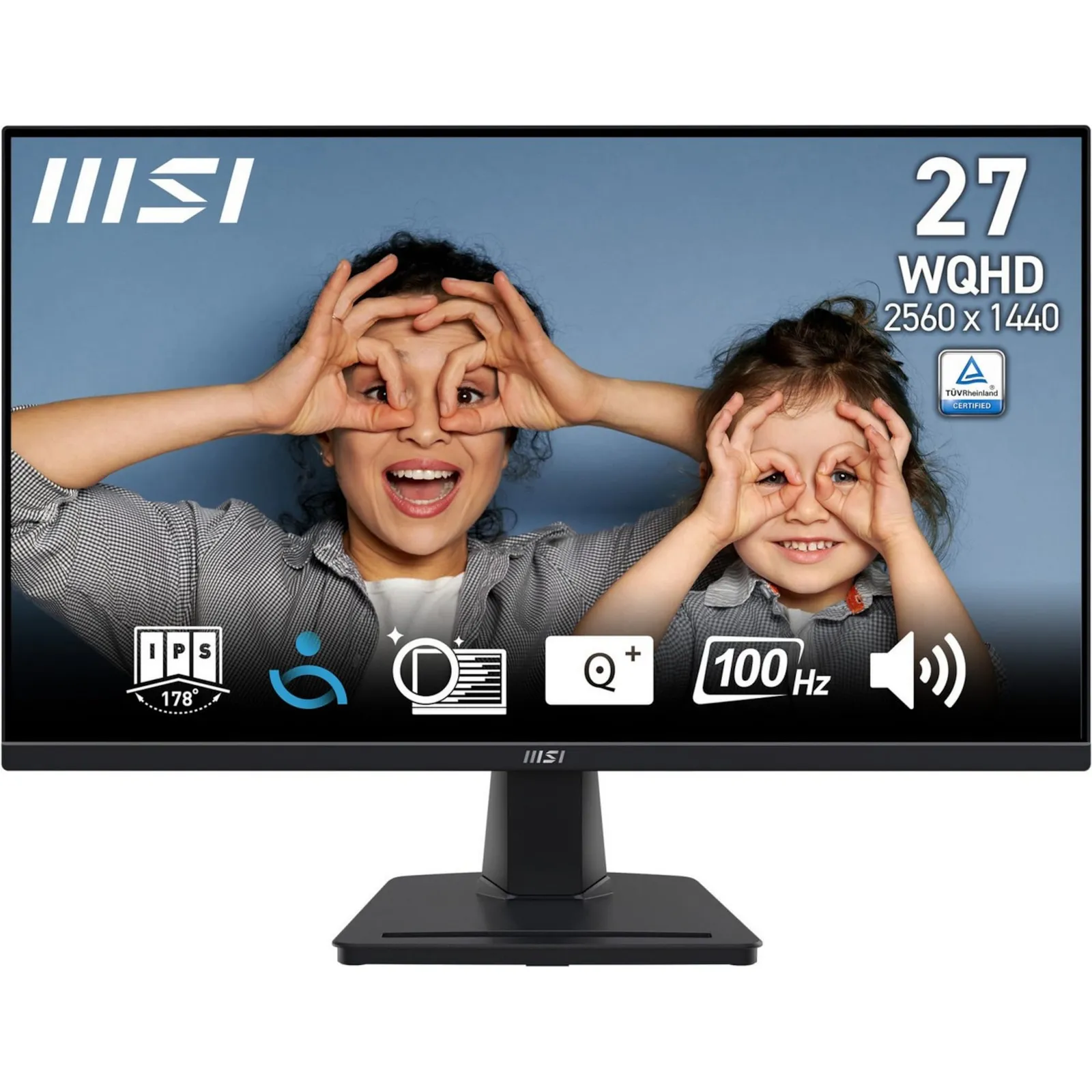 PI_555988498 MSI Pro MP275QDE 68,6cm (27") QHD IPS Office Monitor 16:9 HDMI/DP/VGA 100Hz 4ms Sync - Slika 1