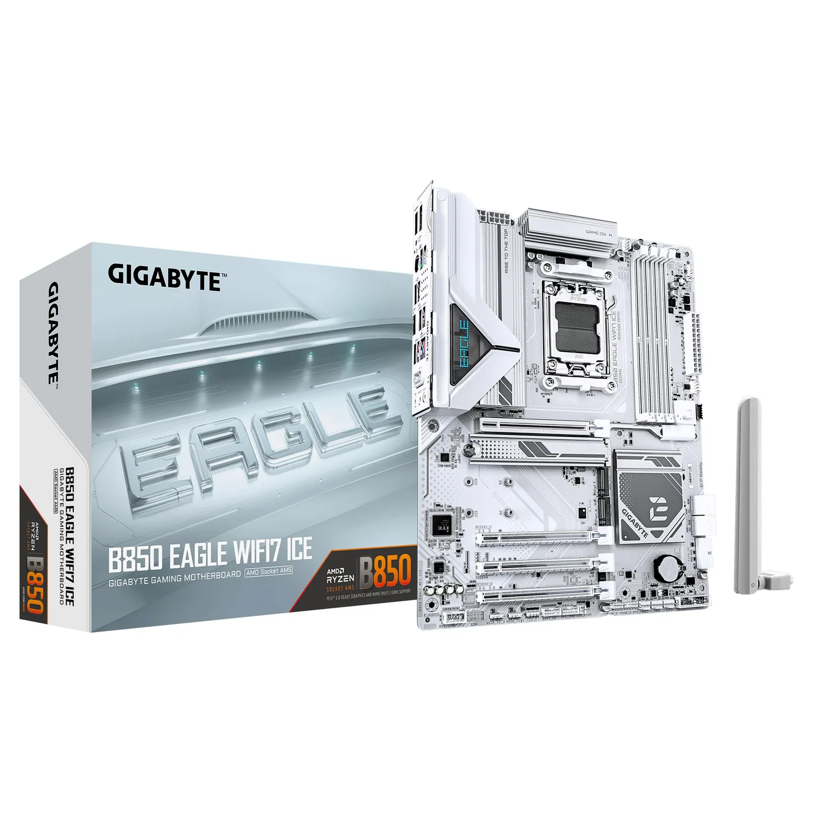 PI_557493323 GIGABYTE B850 EAGLE WIFI7 ICE Mainboard Sockel AM5 HDMI/DP - Slika 1