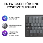 Logitech MX Mechanical Mini Grafit, Taktile-Switches (Leise), DE-Layout (Qwertz), Logi Bolt Adapter, Bluetooth, USB-C, Unterstützt von Logi Options+ - Slika 5