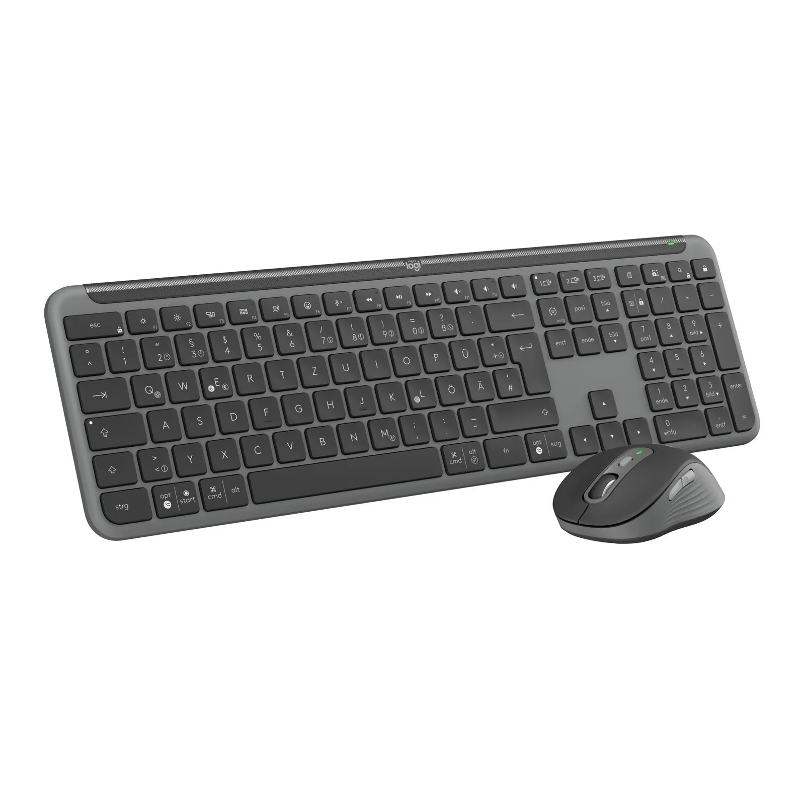 PI_559716204 Logitech Signature Slim Combo MK950 Grafit - Bluetooth, Logi Bolt Adapter, 4000 DPI, Easy-Switch-Taste - Slika 1