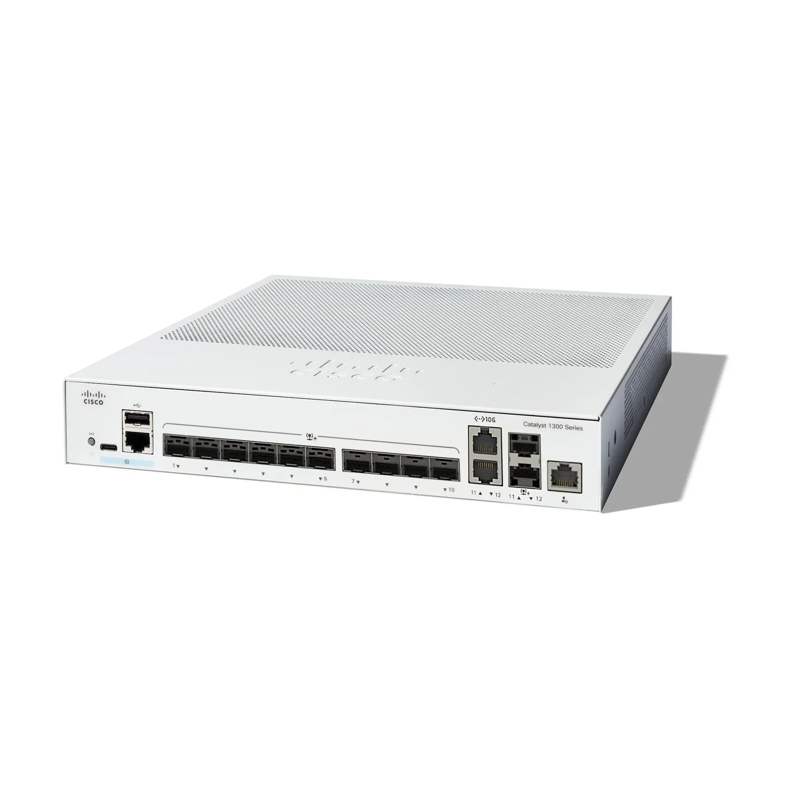 PI_562652887 Cisco Catalyst C1300-12XS Rackmount 10G Managed Stack Switch, 2x RJ-45/SFP+, 10x SFP+ - Slika 1
