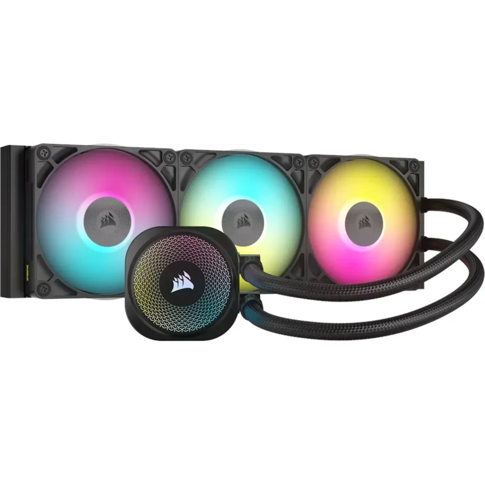 PI_578741170 CORSAIR iCUE LINK TITAN 360 RX RGB Schwarz AIO Wasserkühlung - Slika 1