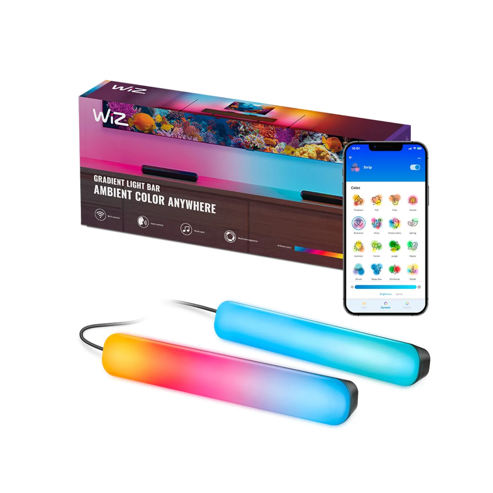 PI_582843060 WiZ Gradient Light Bars 30cm RGBIC EU Duopack - Slika 1