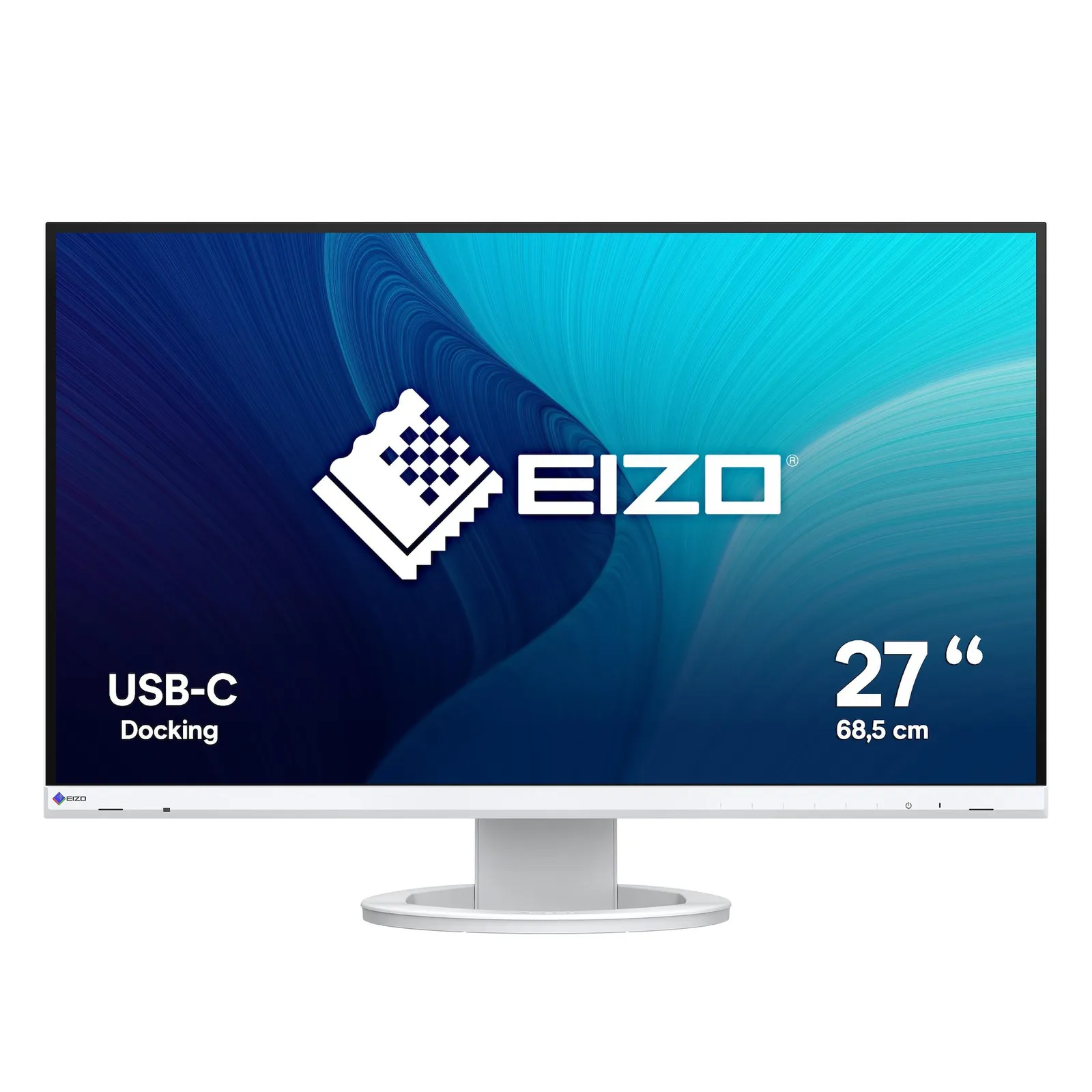 PI_592343823 EIZO FlexScan EV2720S-WT 68,6cm (27") QHD IPS Office Monitor 16:9 HDMI/DP/USB-C PD70W 60Hz 5ms - Slika 1