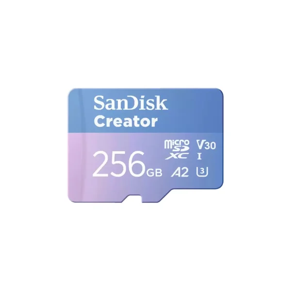 SanDisk Creator microSD-Karte 256GB UHS-I-Speicherkarte bis 190 MB/s