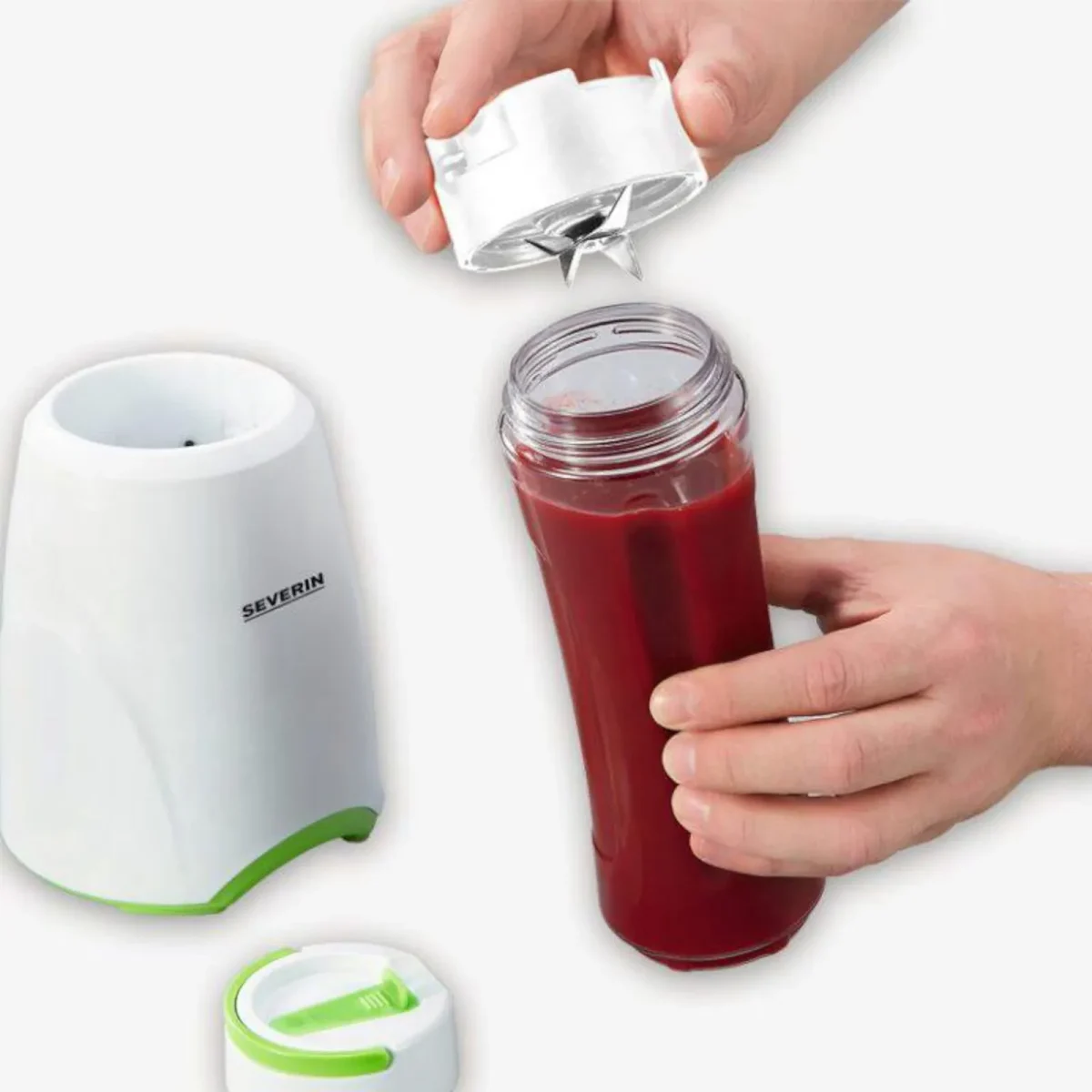 Severin SM 3735 Smoothie Mix & Go 0,6l weiß 300W 24.000 U/min - Slika 6