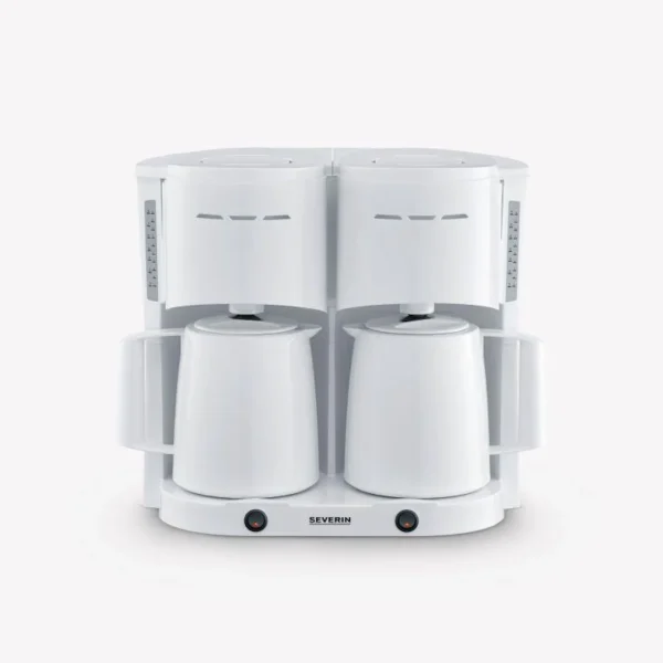 Severin KA 9314 Duo-Filterkaffeemaschine mit 2 Thermokannen 1000W weiß