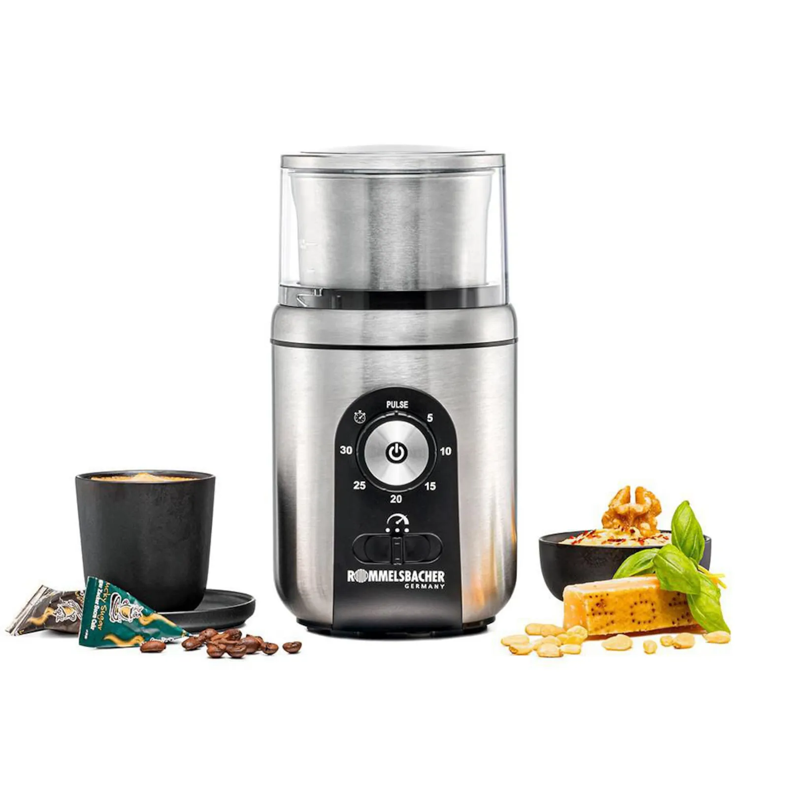 PI_620074172 Rommelsbacher EGK 250 Gewürz- und Kaffeemühle 200W edelstahl - Slika 1