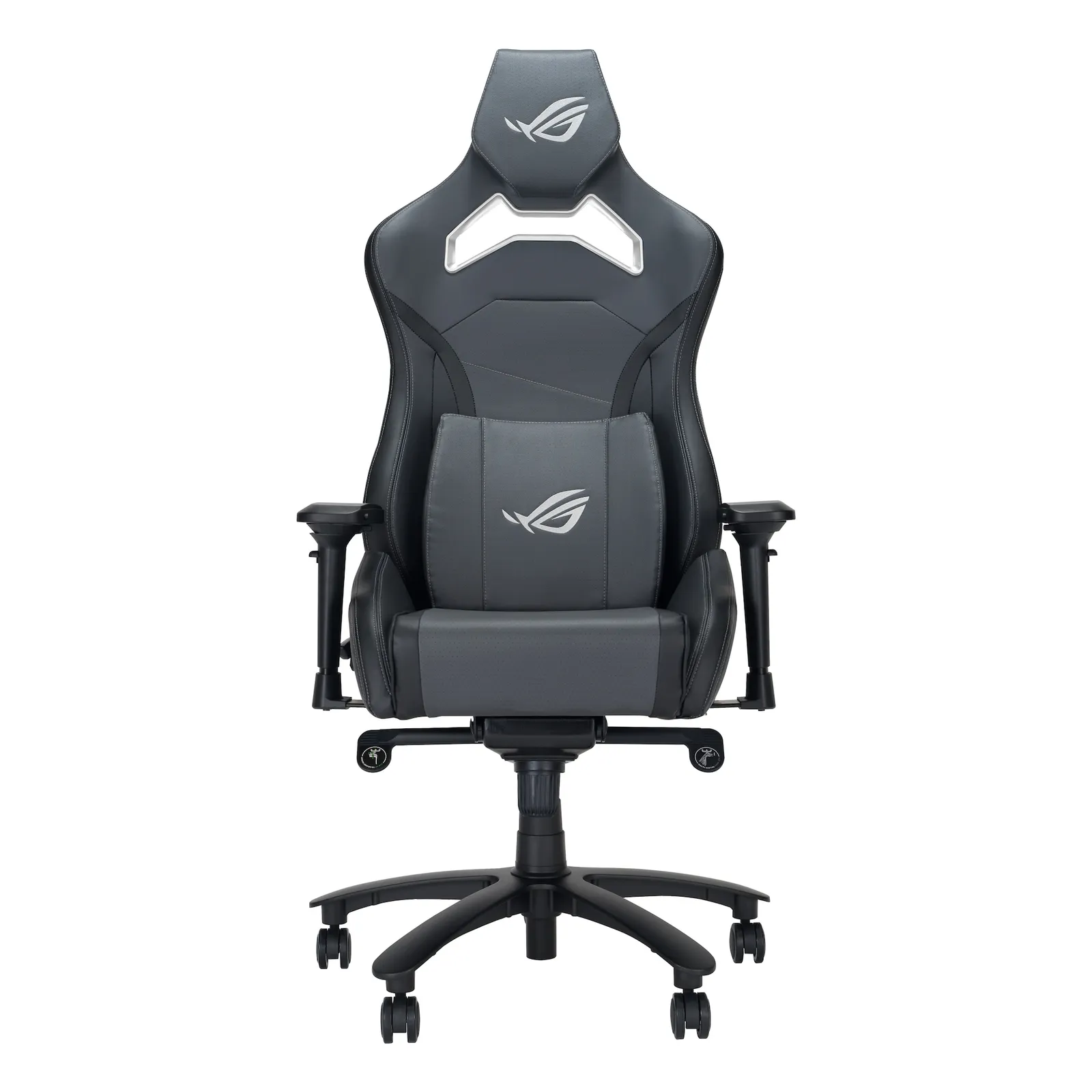 PI_636382838 ASUS ROG Chariot X Core Gaming-Stuhl - Aura RGB Beleuchtung, 4D-Armlehnen, Grau - Slika 1