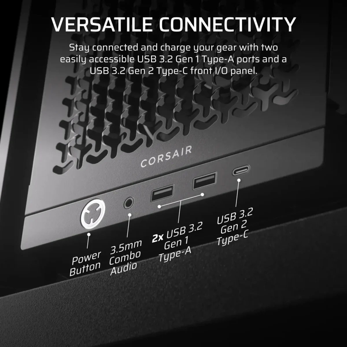 CORSAIR Frame 4000D RS Midi Tower ATX Gaming Gehäuse TG Seitenfenster - Slika 2
