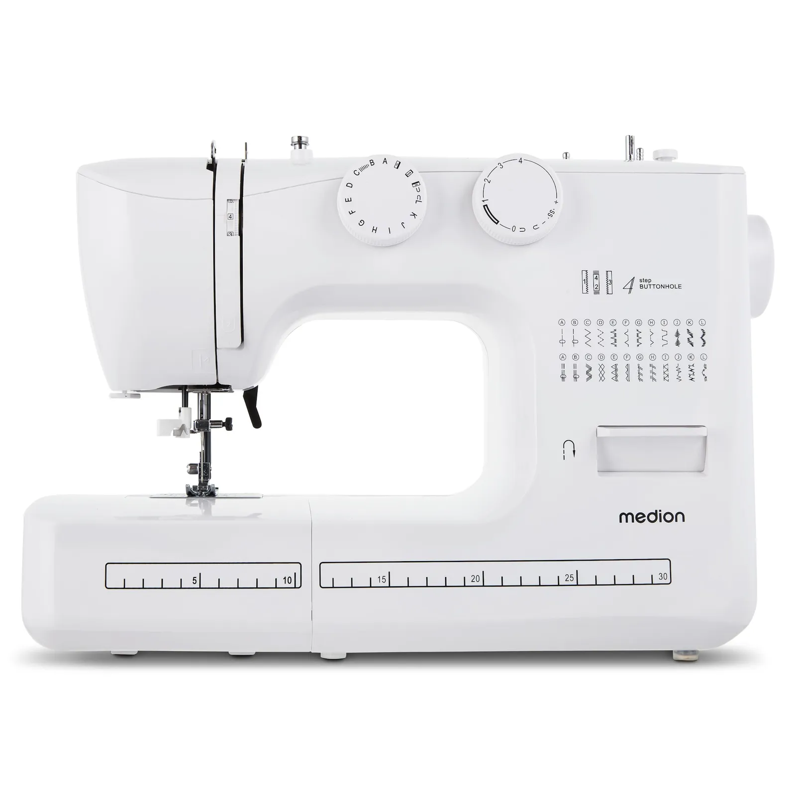 PI_640877662 Medion LIFE® MD10689 Freiarm-Nähmaschine SM60 weiß - Slika 1