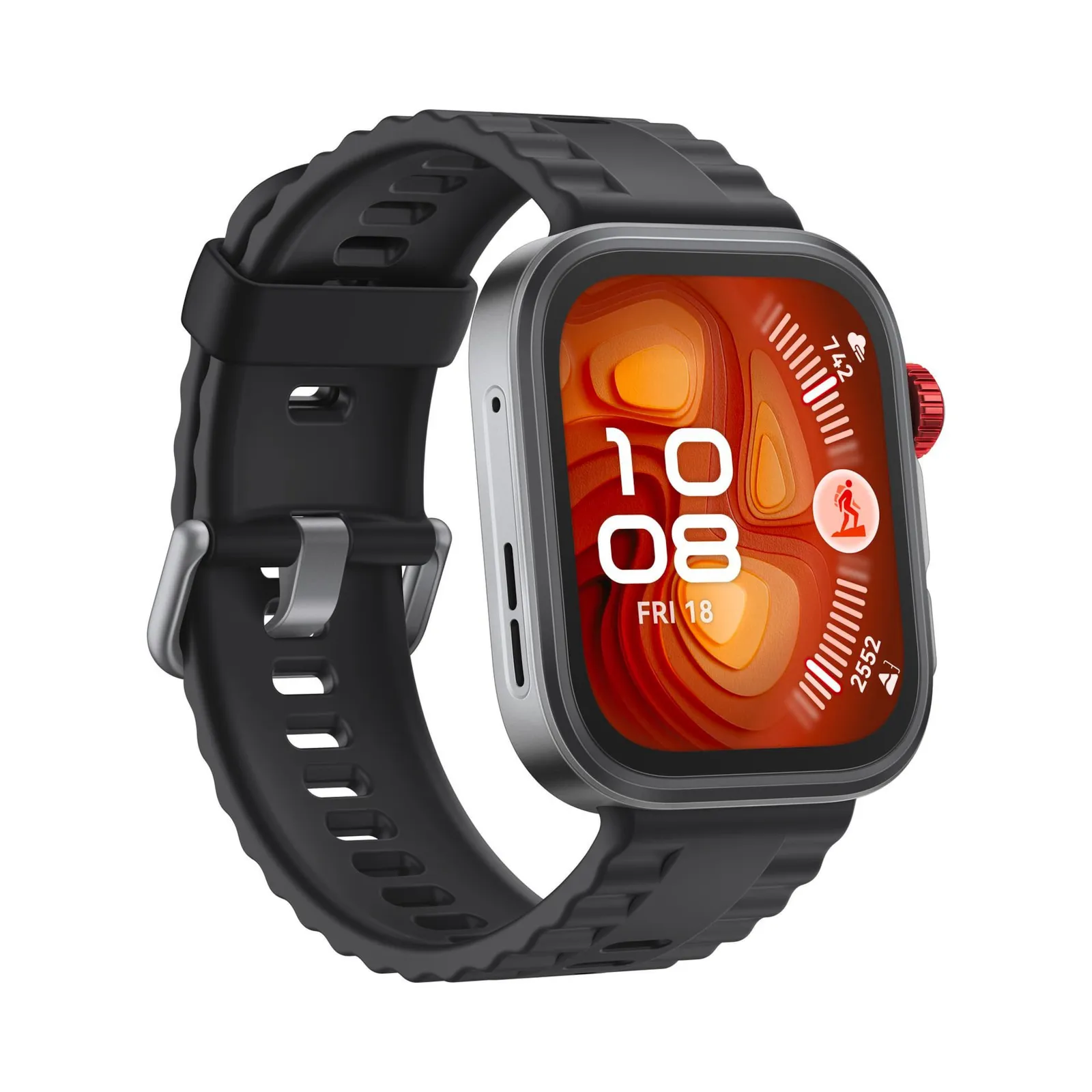 PI_654915566 Huawei Watch Fit 4 Pro Black Fluoroelastomer Strap - Slika 1