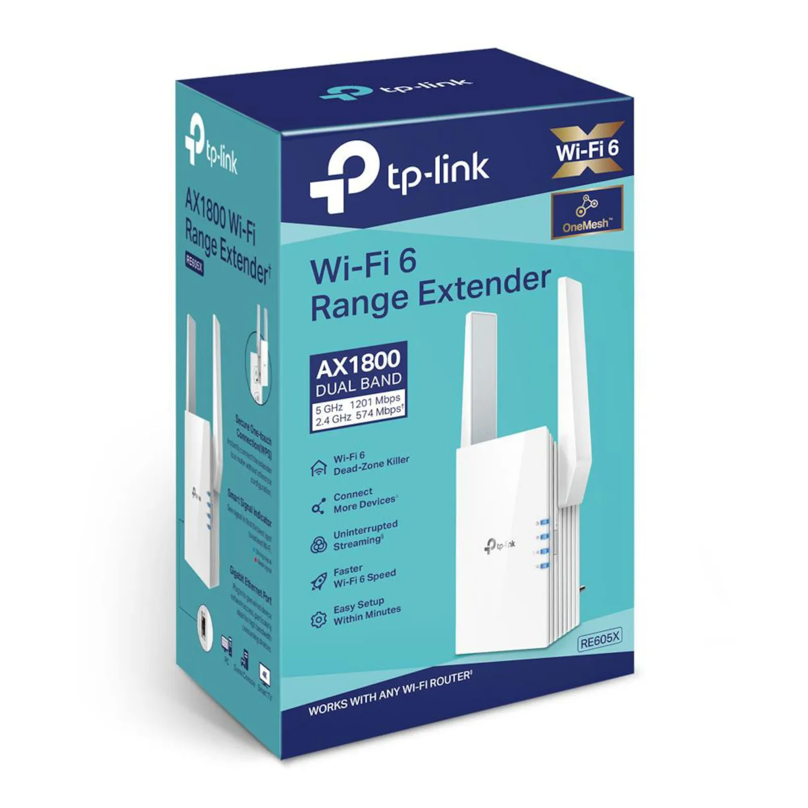 PI_656158051 TP-Link RE605X AX1800 Dualband-WLAN-Repeater - Slika 1