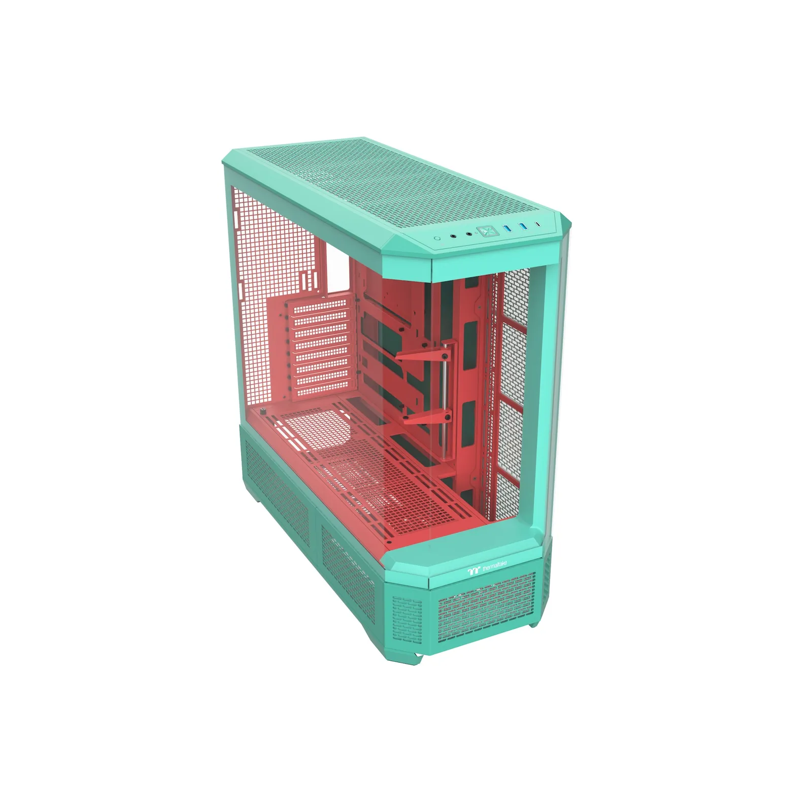 PI_662076616 THERMALTAKE View 600 TG Full Tower ATX Gehäuse Sichtfenster mint strawberry - Slika 1