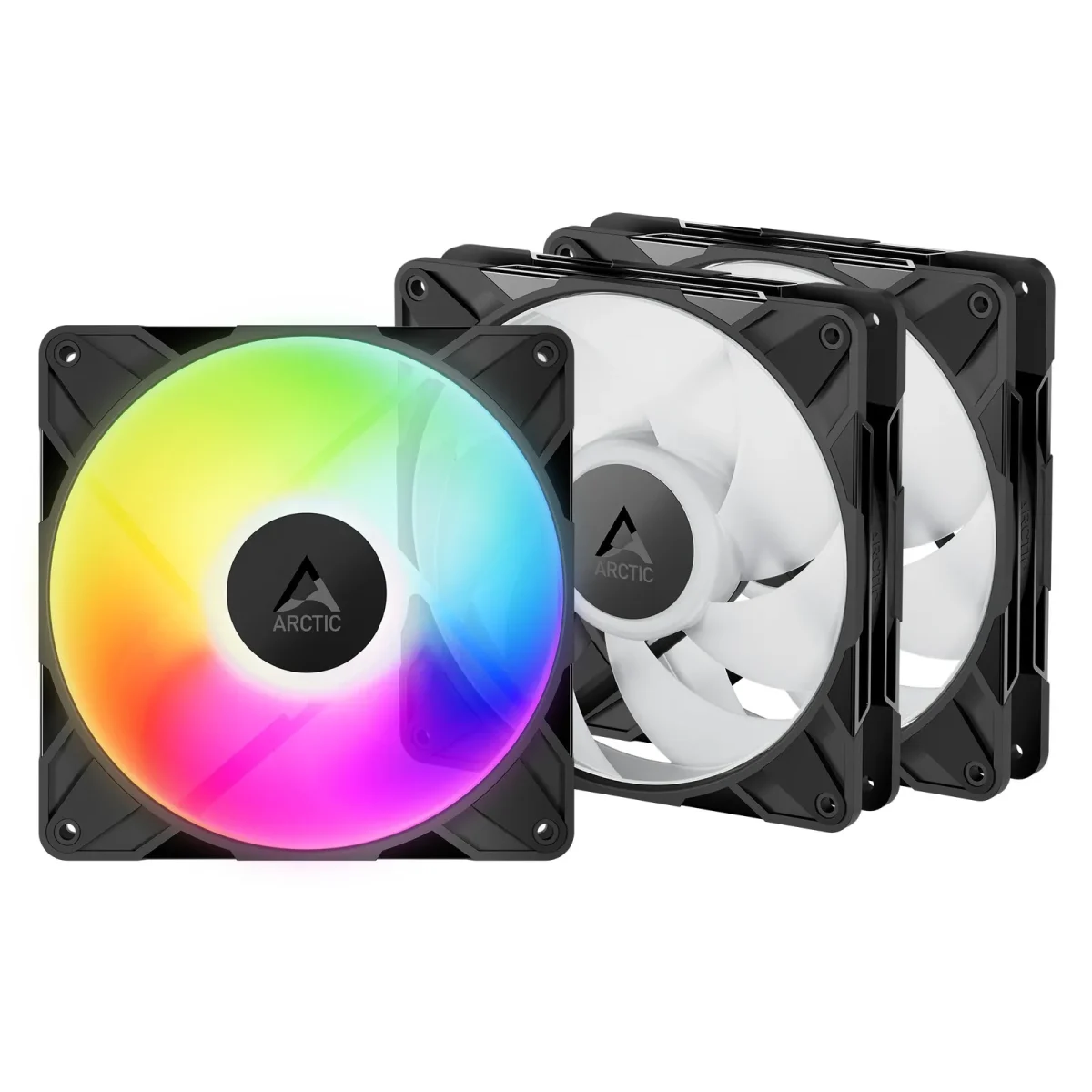 PI_671987802 ARCTIC Gehäuselüfter P14 Pro A-RGB PWM 140 mm 3er, schwarz 4-pin - Slika 1