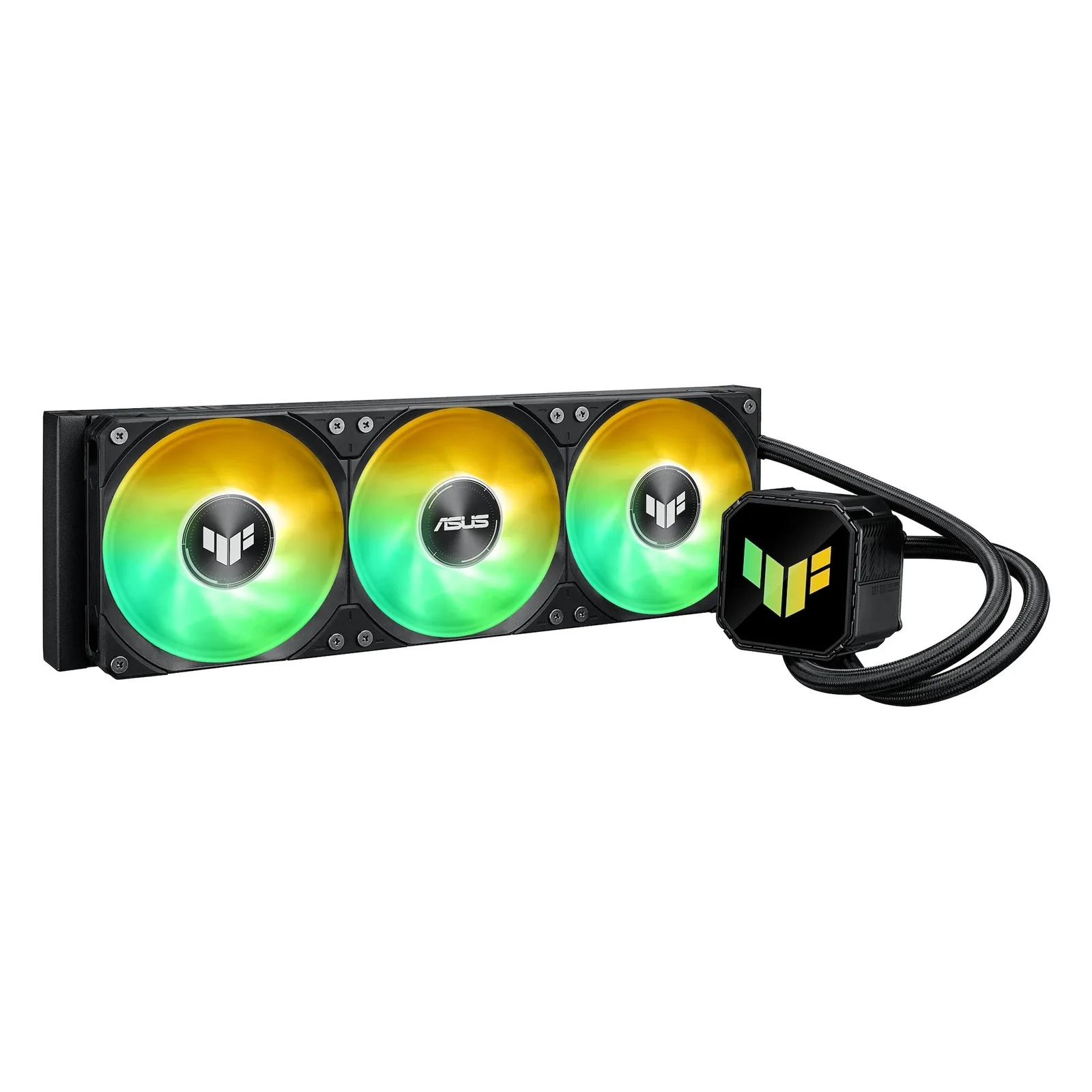 PI_684054584 ASUS TUF Gaming LC III 360 ARGB Black AIO Wasserkühlung für AMD und Intel CPUs - Slika 1