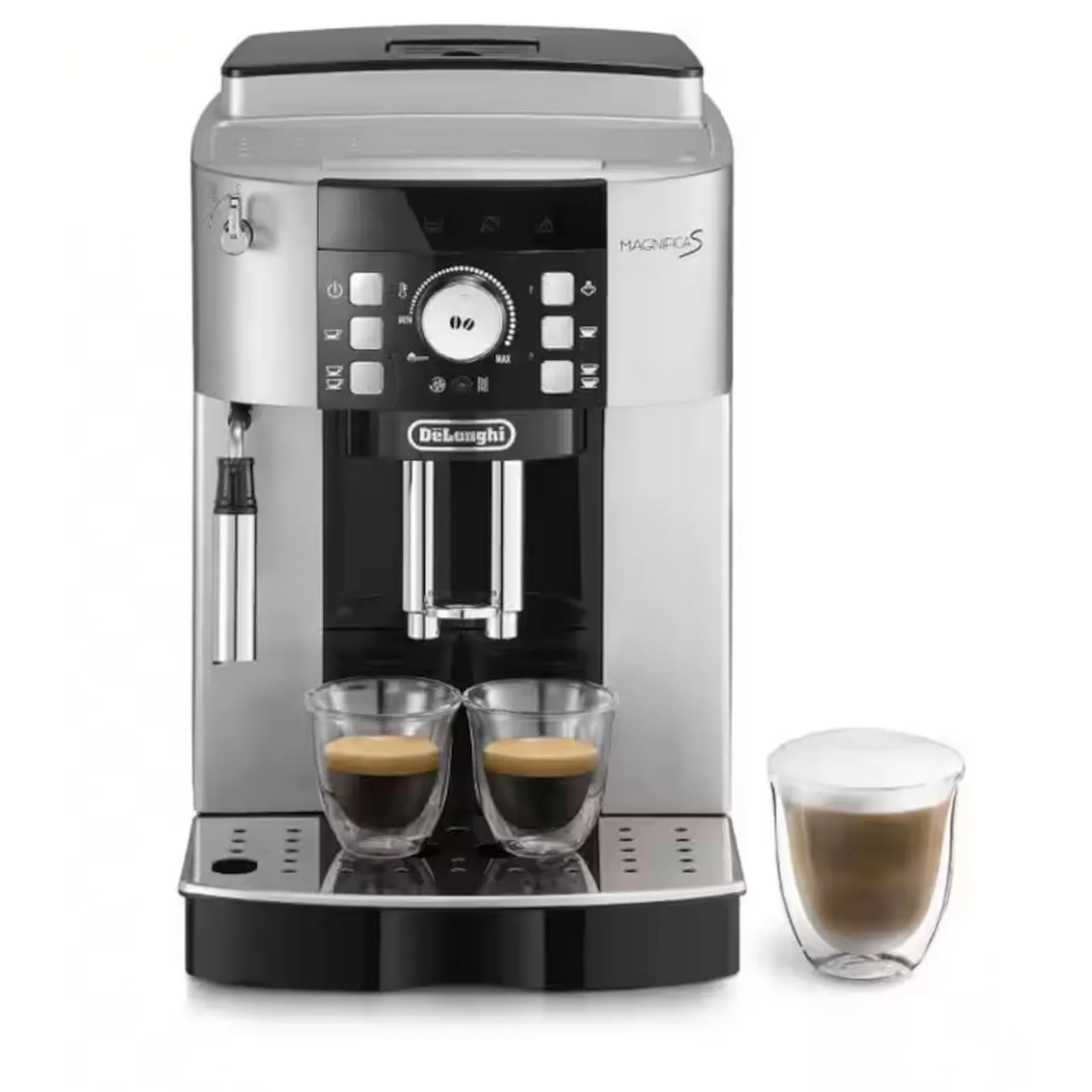 PI_688122273 DeLonghi Magnifica S ECAM 21.117.SB Kaffeevollautomat silber-schwarz - Slika 1