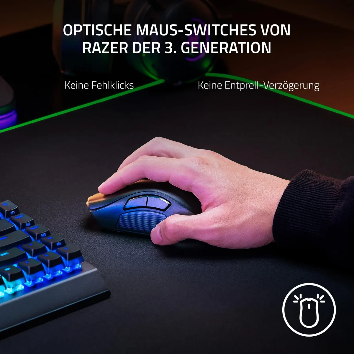 RAZER Naga V2 Pro Kabellose MMO Gaming Maus - Slika 4