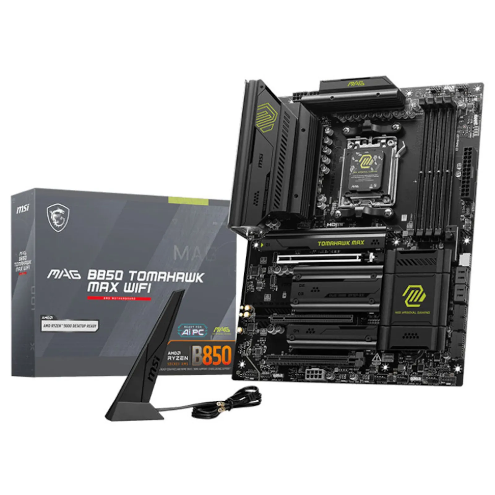 PI_698531638 MSI MAG B850 TOMAHAWK MAX WIFI Mainboard AM5 M.2/WIFI7/BT/HDMI/USB-C - Slika 1