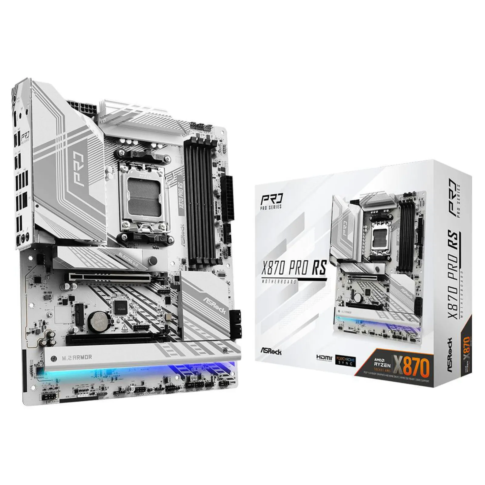 PI_698926284 ASRock X870 PRO RS ATX Mainboard Sockel AM5/USB4/HDMI - Slika 1