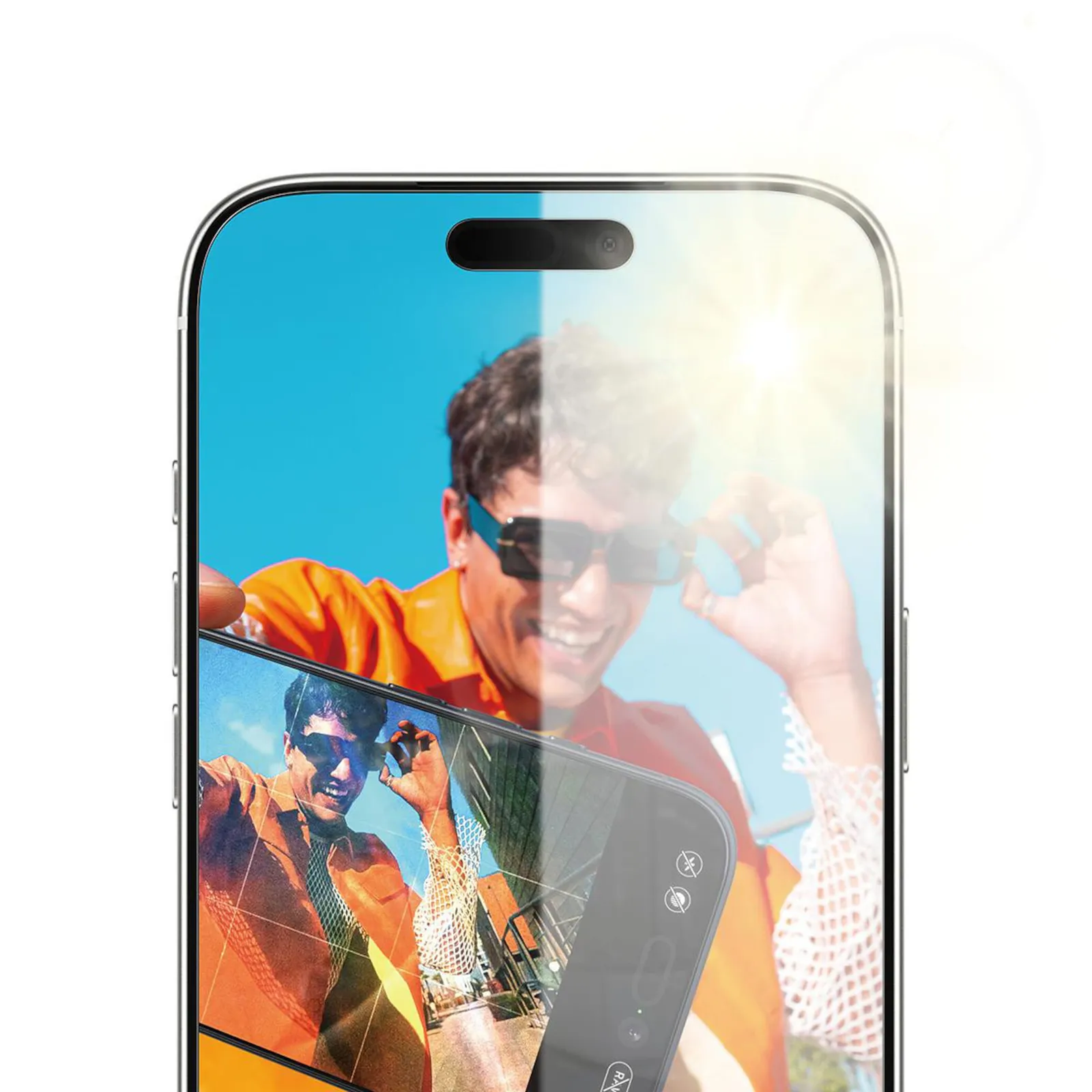 PI_704541284 PanzerGlass® Anti-Reflective Armor Displayschutz iPhone 17 Pro Max m. EasyAligner - Slika 1
