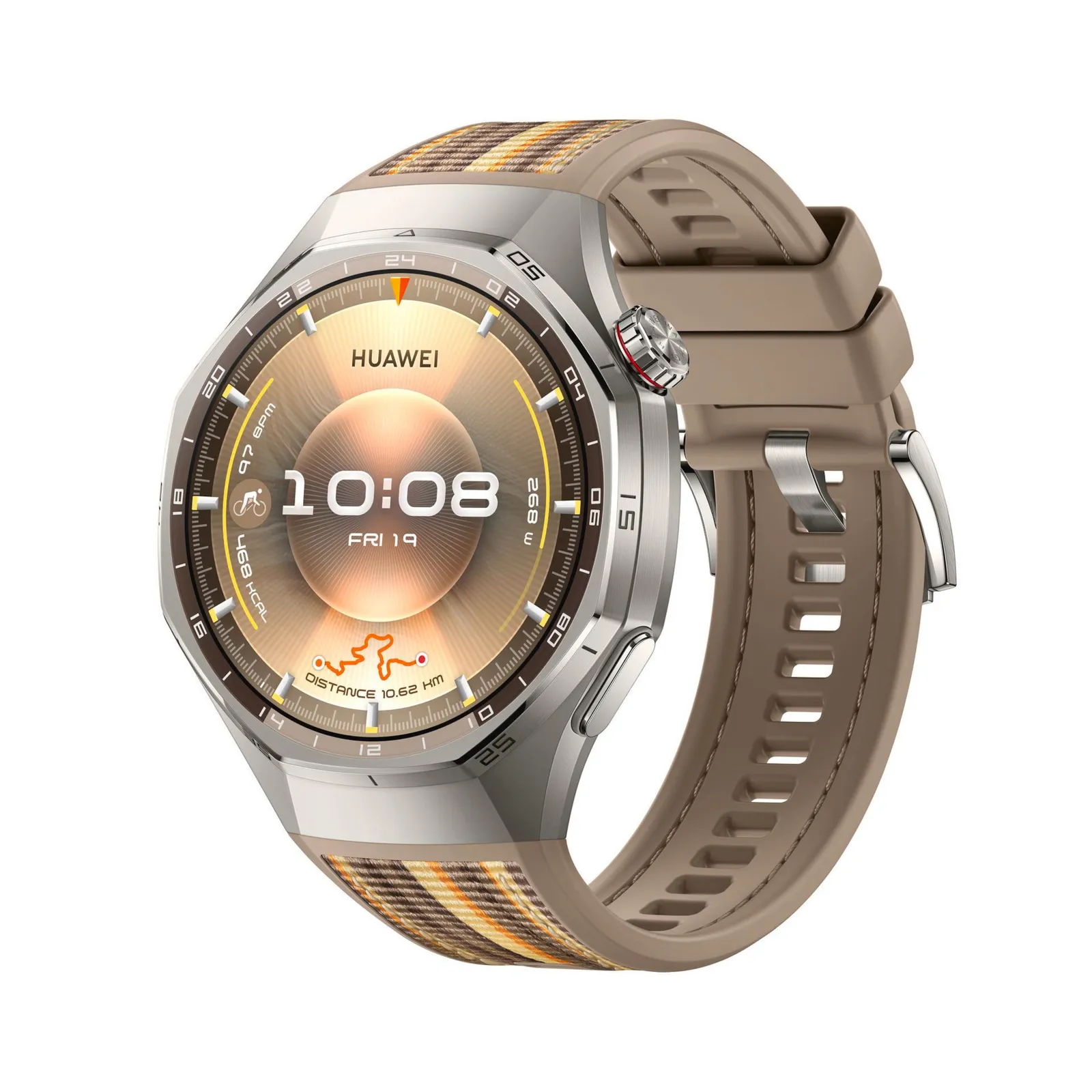 PI_706751370 Huawei WATCH GT6 pro 46mm (Atum-B29W), Brown Woven Strap - Slika 1