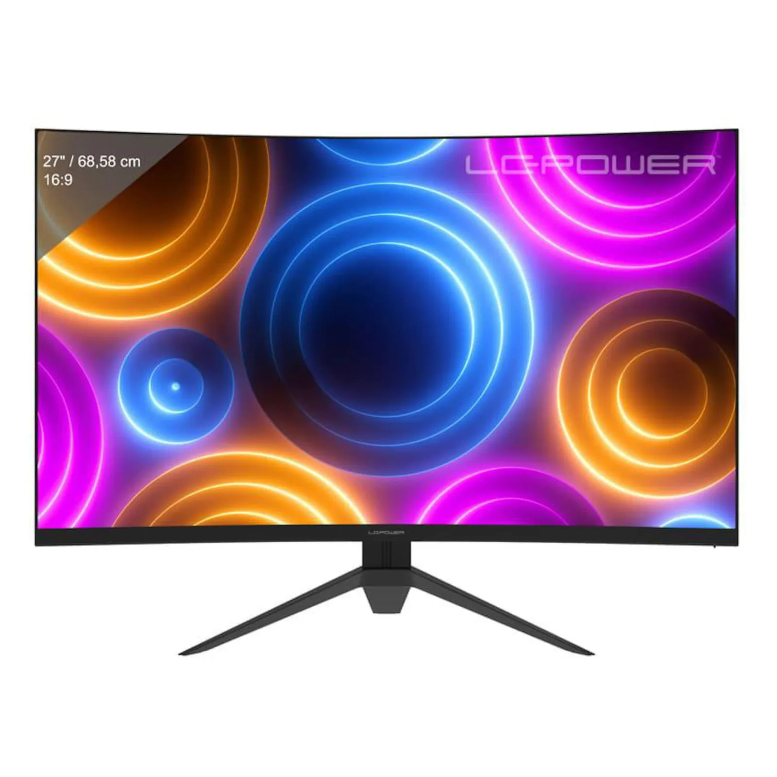 PI_710819388 LC-Power LC-M27QC 68,6cm (27") QHD Curved Gaming Monitor 16:9 DP/HDMI 180Hz 1ms - Slika 1