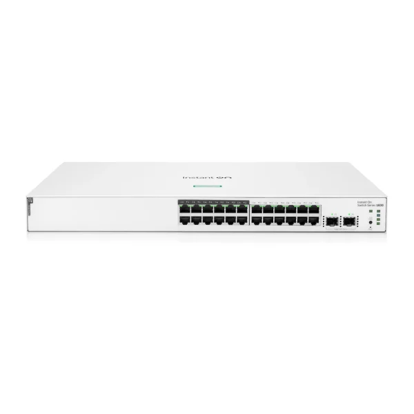 HPE Aruba Instant On 1830 24G 12p Class4 PoE 2SFP 195W Switch
