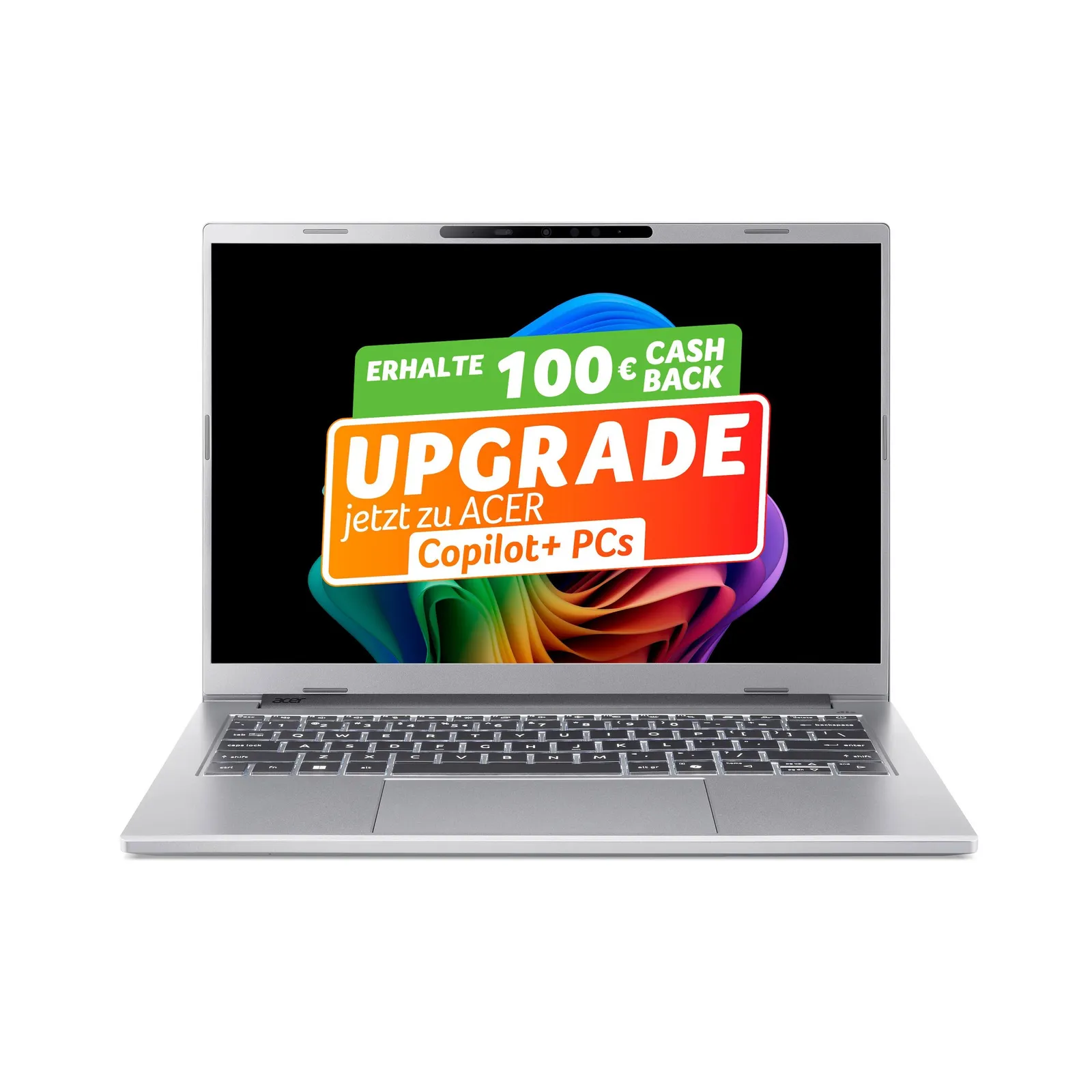 PI_721422332 Acer Aspire 14 AI OLED A14-53M-52FA 14" WUXGA OLED Core Ultra 5 226V 16GB/512GB Win11 - Slika 1