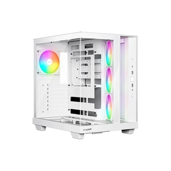 be quiet! Light Base 500 LX Weiß Midi Tower Gaming Gehäuse mit Seitenfenster